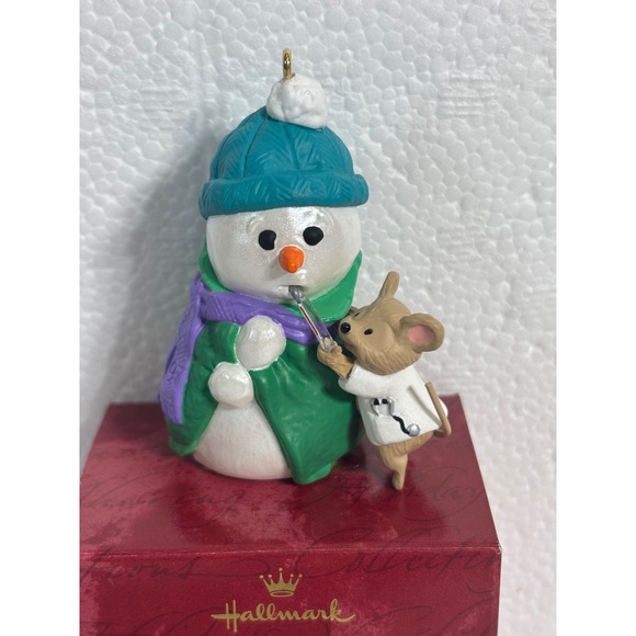 Hallmark Other - Hallmark 1997 Keepsake‎ Ornament Christmas Checkup Snowman Dr Mouse Bob Siedler